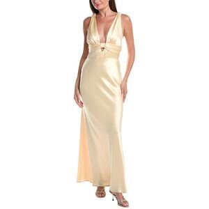 Issue New York Womens Sleeveless Solid Maxi Dress